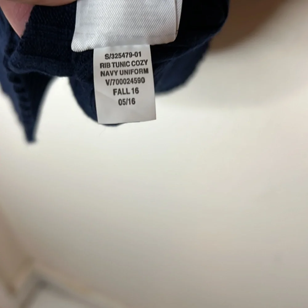 GAP Rib Cozy Tunic, Navy, M - Picture 7 of 10